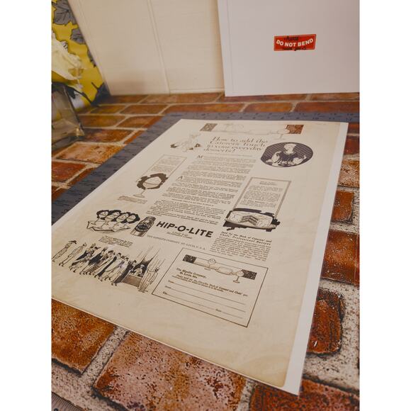 1918 Hip-O-Lite Marshmallow Creme Orig Vtg PRINT AD Add Caterers Touch Dessert - Picture 4 of 14